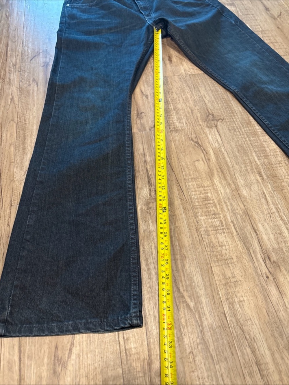 Vintage 527 Levi’s 34/32 bootcut bottillion Men's Jeans in Dark Blue Denim - Picture 6 of 8